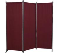 Angerer - Paravento 3 Pezzi in PE, Bordeaux, 165 x 2 x 165 cm, 630/006/07