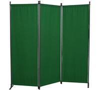 Angerer - Paravento 3 pezzi in PE, verde, 165 x 2 x 165 cm, 630/006/01