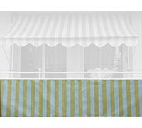 Angerer Paravista per Balcone Design Giallo-Bianco, 90 cm, Lunghezza: 6 Metro