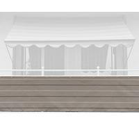 Angerer Paravista per Balcone Design No. 2800 Grigio, 90 cm, Lunghezza: 6 Metro