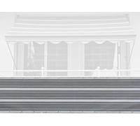 Angerer Paravista per Balcone Design No. 2800 Grigio, 90 cm, Lunghezza: 8 Metro