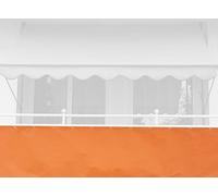 Angerer Paravista per balcone Design Uni Arancione PE, 75 cm, lunghezza: 8 metro