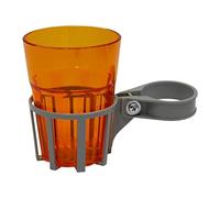 Angerer Porta Bevande per Dondolo Argento, Bicchiere Arancione