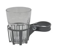 Angerer Porta Bevande per Dondolo Argento, Bicchiere Trasparente