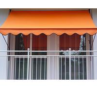 Angerer - Tenda da sole a caduta Dralon a tinta unita, arancione