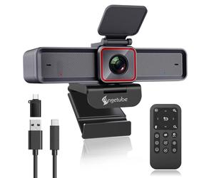 Angetube 4K Streaming Webcam con AI Tracking, USB Web Camera for PC/Mac