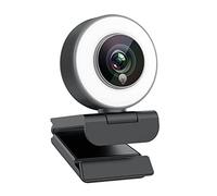 Angetube Full HD 1080p Webcam Luce ad Anello Regolabile Incorporata e Telecamera Web in Streaming con Messa a Fuoco Automatica Avanzata per Xbox One Gamer Facebook e Youtube Streamer