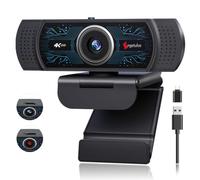 Angetube Webcam 4K per PC con microfono, copertura per la privacy integrata | PDAF Auto Focus, 1080p 60FPS, 12MP Sensor, USB-A/C, HD Computer Web Camera per Desktop Mac Laptop, Lavoro w/Riunioni