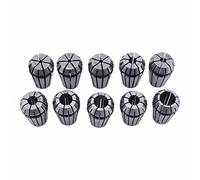 ANGGREK 10PCS Set di Pinze ER16 a Molla, Realizzate in Acciaio per Molle di Alta Qualità con Design Ad Autosgancio, per Utensili da Tornio CNC e Macchine per Incisione