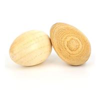 ANGGREK 2PCs Giocattolo Musicale di Uova di Legno Sonaglio per Bambini Giocattolo Sensoriale con Impugnatura Comoda Tenuta Stagna Suono Uniforme per Lo Sviluppo Dell'Intelligenza (Colore registro