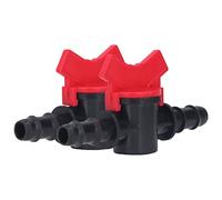 ANGGREK 2Pcs Valvola di Controllo del Flusso Valvola di Arresto Acqua Regolatore di Flusso Liquido con Materiale ABS per Controllo Stabile del (Regolatore di flusso 12 mm)