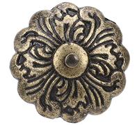ANGGREK 30Pcs Borchie per Tappezzeria Chiodi Chiodini Stile Retro Forma Fiore Ciano Bronzo Lega di Zinc Accessori per Mobili Hardware con Punta per Decorazione Divano Porta Borsa
