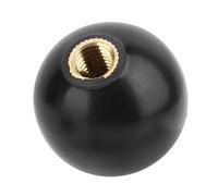 ANGGREK 5 Pcs Manopola a Leva a Sfera di Plastica in Ingegneria Nera M10*35 Mm con Dado in Rame Incorporato per la Sostituzione della Macchina Utensile