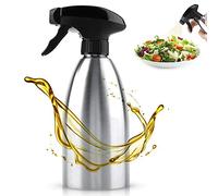 ANGGREK 500ml Oliera Spray da Spruzzatore Olio Acciaio Oliera Spray Nebulizzatore Spruzzatore Olio da per Pasta, Barbecue,