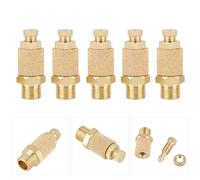 ANGGREK 5pcs Silenziatore Pneumatico in Ottone, 1/8 Bsp Thread di Scarico Dell'Aria Silenziatore di Rumore per le Valvole degli Aria