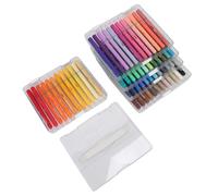 ANGGREK 60 Penne di Vernice Acrilica a Colori, Set Artistico Vibrante per Pittura Rocciosa, Ceramica, Legno, Scatola di Stoccaggio Portatile per Artisti e Artigiani