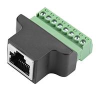 ANGGREK 8p8c Female Conversion Head RJ45 Female Jack a 8 Pin Adattatore a Vite Adattatore 2 con Stampaggio in Plastica per Cat7 Cat6 Cat5 Cat5 Ethernet Extender CCTV Rete DVR