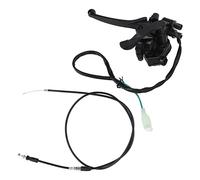 ANGGREK Acceleratore a Pollice con Doppia Leva Freno, Lega di Alluminio, Gamma Regolabile, Lunghezza Cavo 46,45 Pollici per Go Kart ATV 50-250