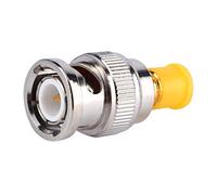 ANGGREK Adattatore da SMA a BNC, Connettore RF in Ottone Placcato Oro per Comunicazione Stabile, Alta Frequenza Fino a 12,4 GHz