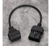 ANGGREK Adattatore del Connettore per Cavi Diagnostico 10 Pin a 16pin Obd2 per lo Strumento Diagnostico per Auto con Prestazioni Professionali Facili Installazione Versatile compatibilit¨¤