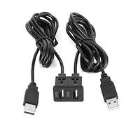 ANGGREK Adattatore del Cruscotto a Sfioramento del Cavo del Pannello USB 1,5 M con Plastica di Alta qualità per L'installazione di Moto per Moto per Camion per Auto