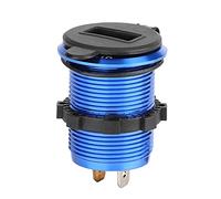ANGGREK Adattatore di Alimentazione per Alimentazione Accendissione di Sigaretta Motociclette 12v/24 V Caricatore USB Doppio con Guscio ABS Impermeabile Al Voltmetro a LED per Tavolette per Telefoni