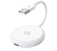 ANGGREK Adattatore per Specchio Carplay, Dongle per Mirroring Carplay Cablato in ABS per Telefoni IOS, Installazione Semplice, Sincronizzazione in Tempo Reale, Ideale per Navigazione e Musica