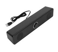 ANGGREK Altoparlanti USB per Computer 5W Dual HiFi Mini Soundbar Suono Nitido Altoparlante da Tavolo Cablato con Manopola del Volume Digitale per PC Laptop Tablet Dispositivi Mobili