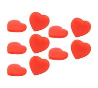 ANGGREK Antivibrazione per Racchetta da Tennis, Smorzatore Vibrazioni a Forma di Cuore 10 Pezzi, per Allenamento e Partita (Rosso)