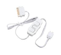 ANGGREK ARGB Controller, Alimentazione 5V 3 Pin con Design a Pulsante Semplice per Ventole PC, Dissipatori, Dispositivi ARGB (WHITE)