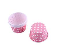 ANGGREK Astucci per cupcake 100 pezzi Mini Pirottini Fodere per cupcake in carta per palline per torte Muffin Cupcakes(Rosa)