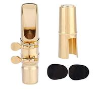 ANGGREK Bocchino Eb Alto Sax Eb Bocchino Sassofono 7c Bocchetto Sax Ottone con 2 Cuscinetti Personalizzabili per Jazz Suonando un Suono Comodo