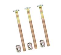 ANGGREK Bulloni di Mobili, Set di Dispositivi Fissaggio del Connettore in Acciaio Carbone qualità con Dadi a Canna, Bulloni del Tappo della Testa Esagonale M6 per Cucciolo Sedia Letti, 40-150 Mm,