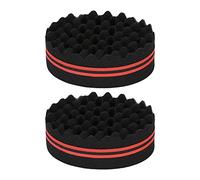 ANGGREK Capelli Spugna Intrecciata 2PCS Doppia Faccia Spugna per Ricci Capelli 22 Fori Spugna per Capelli Mossi con Spugna Riutilizzabile Morbida e Delicata per Strumenti di Styling a