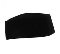 ANGGREK Cappello Musulmano Cappello Islamico Cappello da Preghiera per Uomini Velluto Oro Cartone Fisso Morbido Piegevole 59cm con Design Portatile per Uso Quotidiano Preghiera