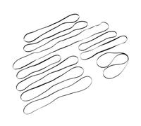 ANGGREK Cinghie per Giradischi, 10 Pezzi Cinghie di Ricambio in Gomma Ad Alta Elasticità con Funzionamento Fluido per Giradischi Lettore CD DVD, Fonografo