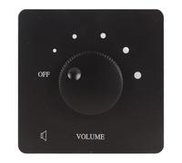 ANGGREK Controllo del Volume da 50 W, Materiale Ignifugo, Controller del Volume con Manopola a 5 Marce per Altoparlanti Domestici e Sistemi (BLACK)