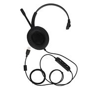 ANGGREK Cuffia Telefonica, Riduzione del Rumore HD, Comoda Cuffia USB, Controllo del Volume, Ideale per il Servizio Clienti e l'uso in Ufficio