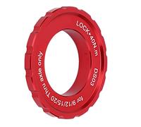 ANGGREK Disco di Blocco Centerlock Freno Freno Blocco in Lega di Chiusura in Alluminio in Alluminio 26mm ID 44mm OD CNC Macchinata per Bici da Montagna Attraverso l'assale con Rilascio Rapido (Rosso)