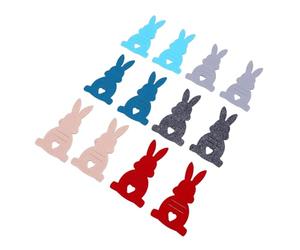 ANGGREK Fermasoldi con Coniglietto Pasquale, Fermasoldi in Feltro con Simpatico Design a Forma di Coniglietto, Perfetto per Decorare Feste di Pasqua e Fare Regali