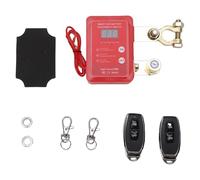 ANGGREK Interruttore Staccabatteria, Display Digitale 12V 24V con Telecomando Spegnimento Automatico per Auto e Camion Corrente Elevata 240A (rosso)