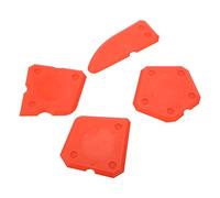 ANGGREK Kit di Strumenti per Mastice da 4 Pezzi, Raschietto per Sigillante Siliconico, Strumenti per Malta di Precisione per Progetti Domestici Fai-da-te (rosso)
