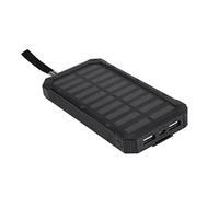 ANGGREK Kit Fai -da -te per la Banca del Caricatore Solare da 20000 MAh con Doppie Porte USB per Campeggio da Viaggio All'aperto (BLACK)