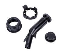 ANGGREK Kit Ugello di Ricambio per Beccuccio per Taniche da 5L, 10L, 20L | Ugello Carburante con Arresto Automatico, Materiale ABS con Anello di Tenuta, Tappo Antiperdita per Tanica Jerrycan,
