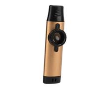 ANGGREK Metal Kazoo, Bocchino Regolabile in Resina per Strumento a Fiato con 5 Diaframmi per Flauto, per Suonare il Kazoo (GOLD)