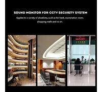 ANGGREK Microfono Pickup per Sistemi di Sicurezza CCTV con Design Compatto e Monitor HiFi Portata da 5 a 150 m2 per Monitoraggio Interno