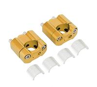 ANGGREK Motore ROUSHBAR RISERS 1 Coppia Adattatore di Montaggio CNC per Manubrio in Lega Easy Installazione Design Compatibilità Multipla 22mm-28mm con Lega Ad Alta Resistenza (#1)