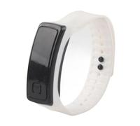ANGGREK Orologio da Polso Elettronico a LED Digital Watch con Quadrante Automatico a Scale Automatico di 12 Ore per Abbigliamento per la Corsa Casual (WHITE)