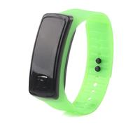 ANGGREK Orologio da Polso Elettronico a LED Digital Watch con Quadrante Automatico a Scale Automatico di 12 Ore per Abbigliamento per la Corsa Casual (verde chiaro)