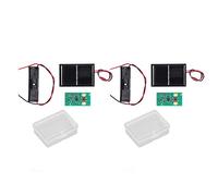 ANGGREK Pannello di Controllo della Luce Solare Scheda di Controllo della Luce Solare Controller del Pannello con 2 Pannelli Solari 2 Schede di Slot Batteria per Il Lampi Strada Parete Giardino